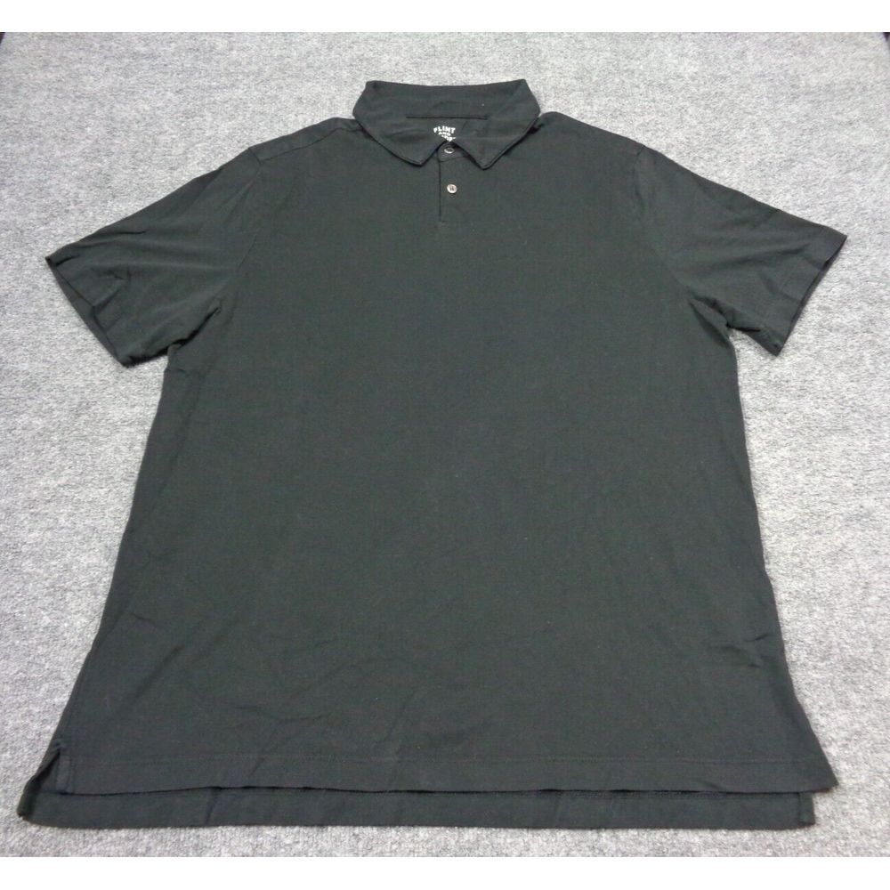 Flint and Tinder Shirt Mens 2XL Black Short Sleeve Supima Cotton Casual